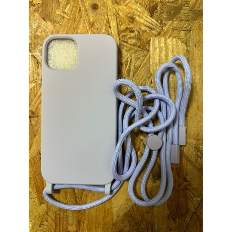 Capa de Silicone Lilas C/ Fio iPhone 13