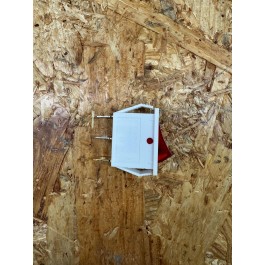 Interruptor Branco C/ Botão Vermelho 3 Pinos