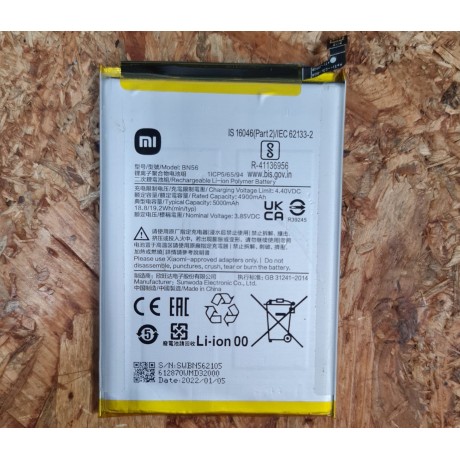 Bateria Xiaomi Redmi 9C NFC / Xiaomi M2006C3MNG Recondicionado Ref: BN56