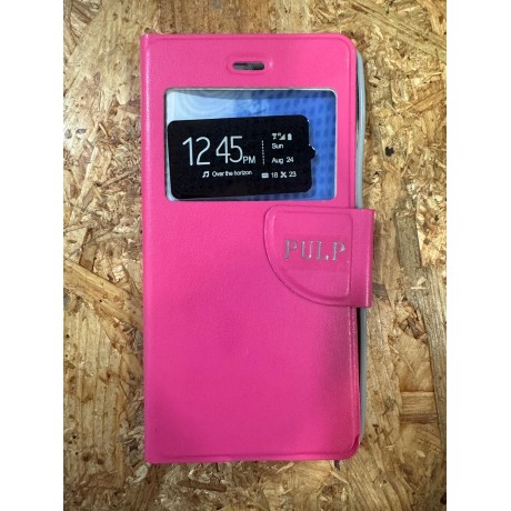 Capa Flip Cover Rosa Wiko Pulp 4G