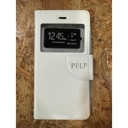 Capa Flip Cover Branca Wiko Pulp 4G