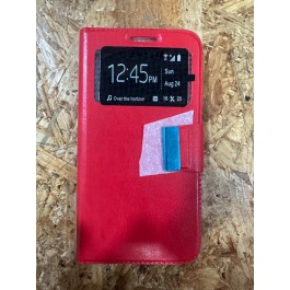 Capa Flip Cover Vermelha Alcatel Pixi 3 5.0