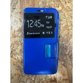 Capa Flip Cover Azul Alcatel Pixi 3 5.0