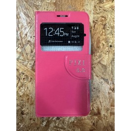Capa Flip Cover Rosa Claro Alcatel Pixi 3 5.0