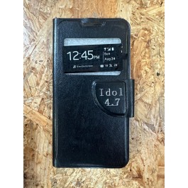 Capa Flip Cover Preto Alcatel Idol 3 4.7