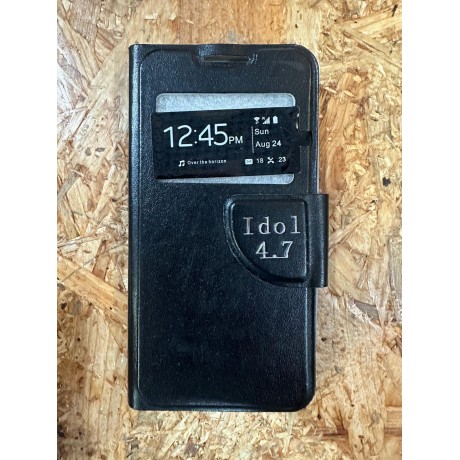 Capa Flip Cover Preto Alcatel Idol 3 4.7