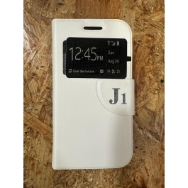 Capa Flip Cover Branco Samsung J1 2015 / Samsung SM-J100F