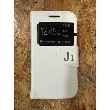 Capa Flip Cover Branco Samsung J1 2015 / Samsung SM-J100F