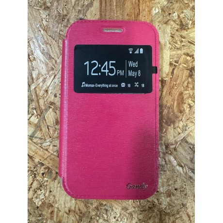 Capa Flip Cover Rosa Samsung J1 2015 / Samsung SM-J100F