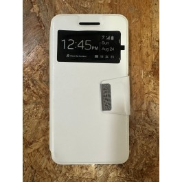 Capa Flip Cover Branca Wiko Rainbow 4G