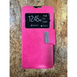 Capa Flip Cover Rosa Wiko Rainbow 4G