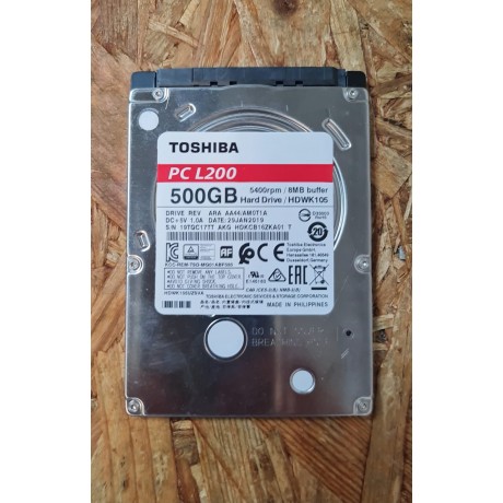 Disco Rigido 500GB Toshiba SATA 2.5 Recondicionado Ref: HDKCB16ZKA01