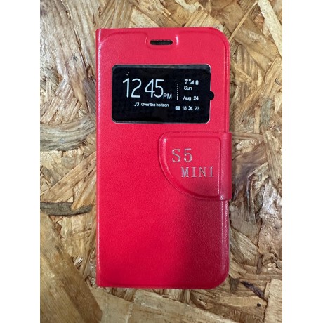 Capa Flip Cover Vermelha Samsung S5 Mini / Samsung SM-G800H