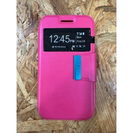 Capa Flip Cover Rosa Samsung J1 / Samsung SM-J100F
