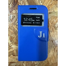 Capa Flip Cover Azul Samsung J1 / Samsung SM-J100F