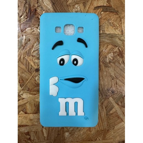 Capa de Silicone Tematica Azul M&M´s Samsung A7 / Samsung A7000