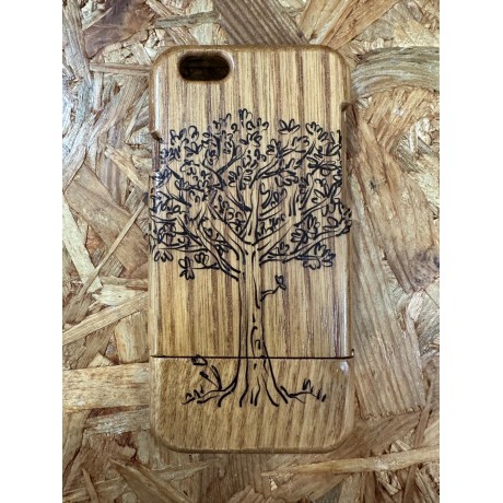 Capa de Madeira Tematica Arvore iPhone 6
