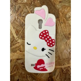 Capa de Silicone Tematica Branca Hello Kitty Samsung S4 Mini / Samsung GT-I9190