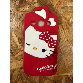 Capa de Silicone Tematica Vermelha Hello Kitty Samsung Core Plus / Samsung SM-G3502