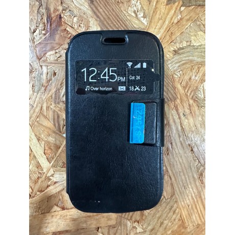 Capa Flip Cover Preta Samsung S Duos S7562 / Samsung GT-S7562