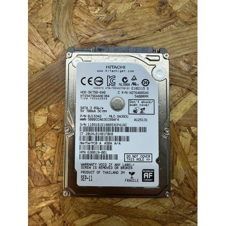 Disco Rigido 640Gb Hitachi SATA 2.5 Recondicionado Ref: 5K750-640