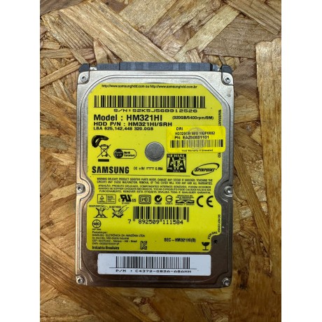 Disco Rigido 320Gb Samsung SATA 2.5 Recondicionado Ref: HM321HI