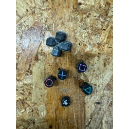Kit de Botões Plásticos Comando Playstation 4 Original Recondicionado