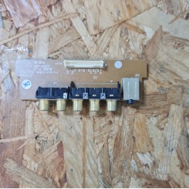 Placa RCA C/ Jack de Audio TV LG 32LX2R-ZE Recondicionado Ref: 6870TC93E11
