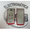 Capa Nokia 3610f Frontal + Tampa Bateria Cinza/Vermelho Original