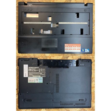 Bottom Cover & Cover Teclado Insys W76SUA Recondicionado Ref: 6-39-W76S3-012-C / 6-42-W7612-800