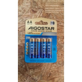 Blister 4 Pilhas Aigostar Alcalinas AA 1.5V / LR6