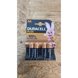 Blister 4 Pilhas Duracell AA / LR6