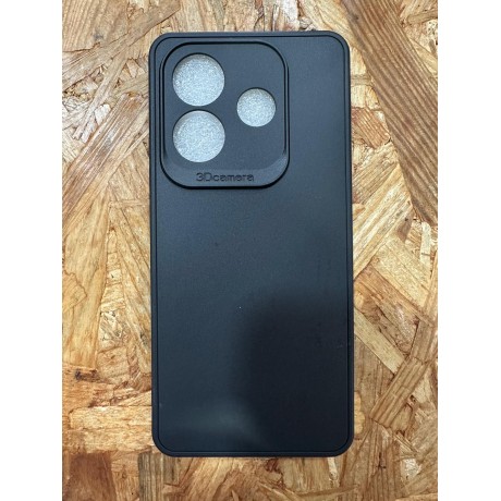 Capa de Silicone Preta Xiaomi Redmi Note 14 5G / Xiaomi 24094RAD4G