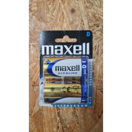 Pilhas Maxell Alkaline D / LR20 B2 Pack 2 Unid.