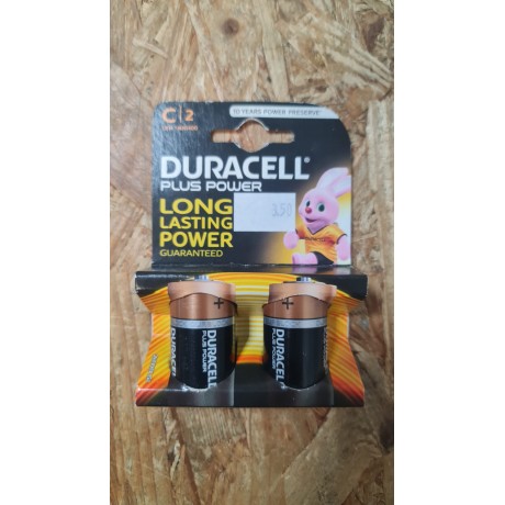 Pilhas Duracell Alkaline C / LR14 Pack 2 Unidades