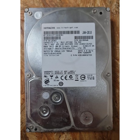 Disco Rigido 1TB Hitachi SATA 3.5 Recondicionado Ref: HDS721010CLA332 (APENAS EXTERNO)