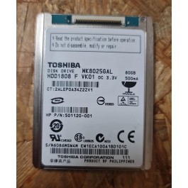 Disco Rigido 80GB Toshiba IDE 1.8 Recondicionado Ref: MK8025GAL