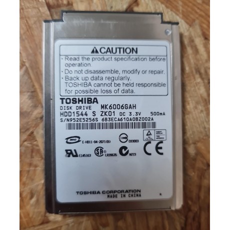 Disco Rigido 60GB Toshiba PATA 1.8 Recondicionado Ref: MK6006GAH