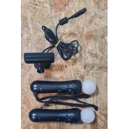 Pack 2 Comandos Move & Câmera Playstation 3