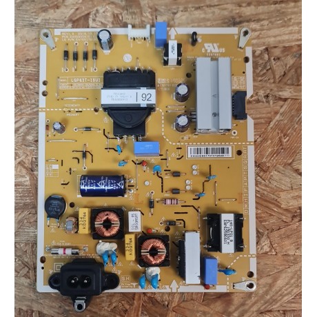 Fonte de Alimentação LG 43UT661H0ZA Recondicionado Ref: EAX68304101(1.7) / EAY65170101