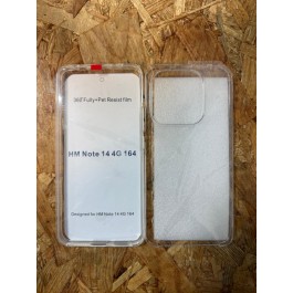 Capa de Silicone Transparente 360 Xiaomi Redmi Note 14 4G / Xiaomi 24117RN76G