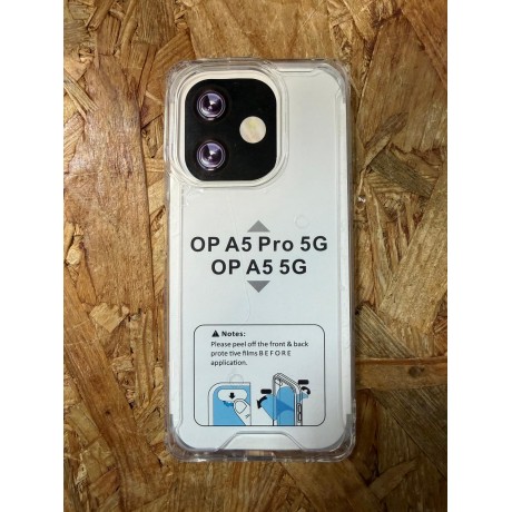 Capa de Silicone Transparente Rigida Oppo A5 Pro 5G / Oppo A5 5G