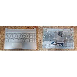 Teclado C/ Cover Completo Cinza HP 15S-EQ1003NP Recondicionado Ref: L63578-131