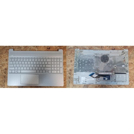 Teclado C/ Cover Completo Cinza HP 15S-EQ1003NP Recondicionado Ref: L63578-131