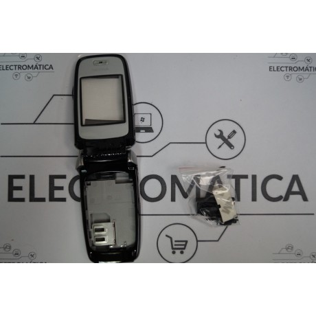 Capa Completa S/Teclado Nokia 6101 Preto/Cinza Compativel C/ Logotipo