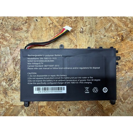 Bateria Insys WH1-140P / Insys WH1-140PT / Insys PT1-140C / Insys YK1-140C / Insys HN1-140C Ref: SIN-7085155-1P2S