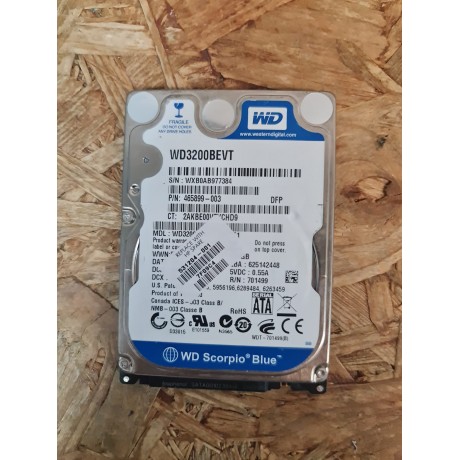 Disco Rigido 320Gb WD SATA 2.5 Recondicionado Ref: WD3200BEVT