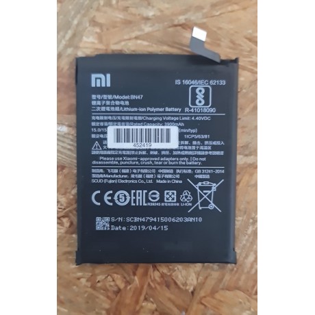 Bateria Xiaomi Mi A2 Lite / Xiaomi M1805D1SG Recondicionado Ref: BN47