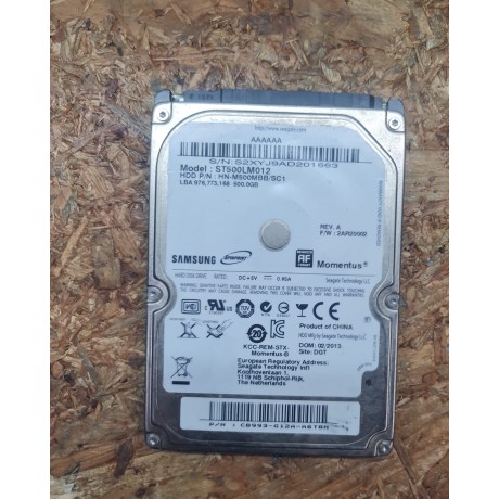 Disco Rigido 500GB Samsung SATA 2.5 Recondicionado Ref: ST500LM012
