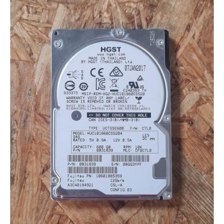 Disco Rigido 600GB Seagate SAS 2.5 Recondicionado Ref: ST600MM0009